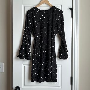 Loft, black and white dress